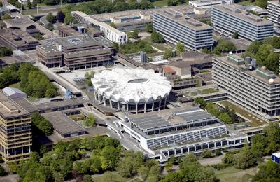 Luftbild Audimax der der Ruhr-Universität Bochum von Süden