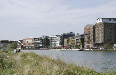 Stadthafen I, Hafenviertel Münster, Nordseite Kreativkai