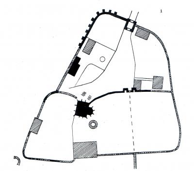 Plan der Burganlage von 1897