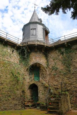 Blick vom Schlosshof auf den Nordwestturm