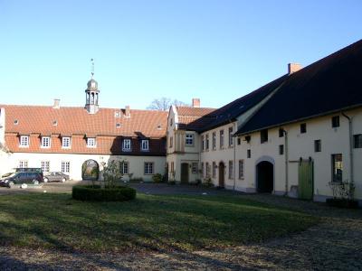 Blick in den Innenhof der Anlage