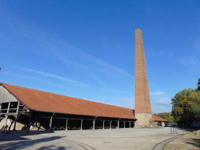 Betriebsgebäude der ehemaligen Ziegelei Dünkelberg auf dem Gelände des LWL-Industriemuseums Zeche Nachtigall in Witten
