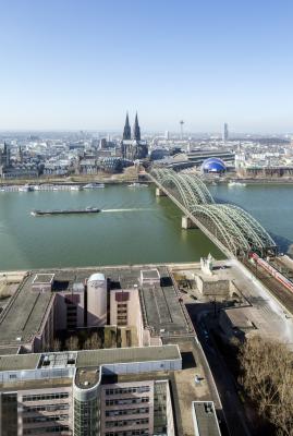 Luftbild Hohenzollernbrücke