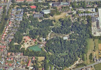 Luftbild Maximilianpark von Süden