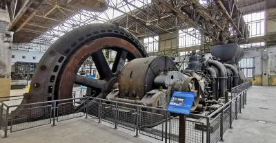 Gebläsehalle mit Kompressor