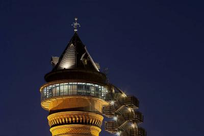 Der Kopf des Wasserturms