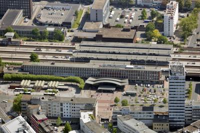 Luftbild Bahnhofsgebäude