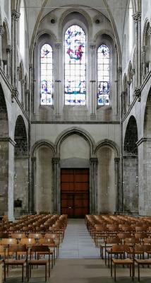Innenansicht Westportal Groß St. Martin