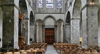 Innenansicht Westportal Groß St. Martin