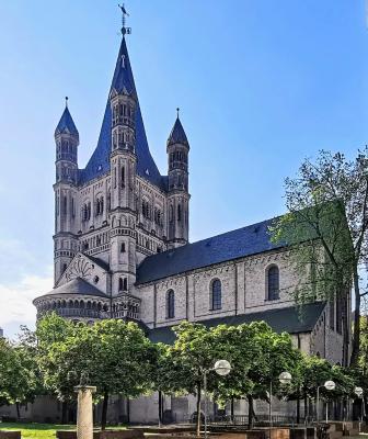 Groß St. Martin, Ansicht von Nordwesten