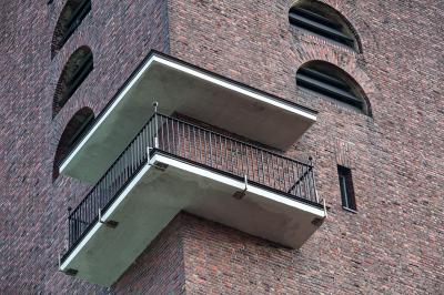 Münster, Heilig-Geist-Kirche, Balkon am Turm und Schallöffnungen