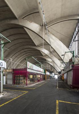 Blick in den Innenraum der Großmarkthalle