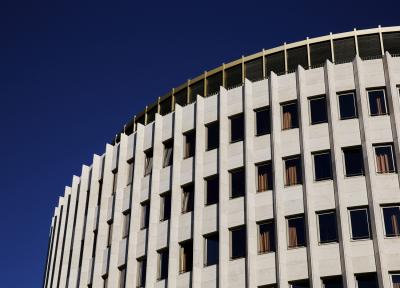 Detail äußere Gebäudestruktur, Ostansicht
