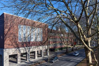 Dortmund, ehem. Pädagogische Akademie, Ansicht Rheinlanddamm
