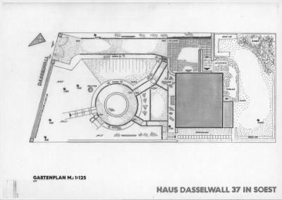 Soest, Dasselwall 37, Gartenplan