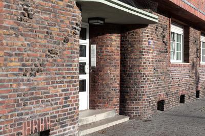 Herne-Wanne-Eickel, Siedlung Roter Block, Detail Eingang
