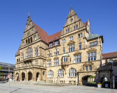 Frontfasssade Altes Rathaus in Bielefeld