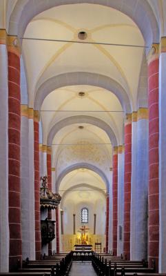 Kircheninnenraum Altbau mit Blick nach Osten