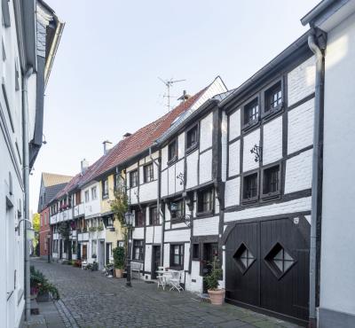 Häuser in der Alten Schulstraße im Historischen Stadtkern Kempen