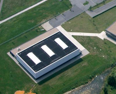 Schrägluftbild, Sporthalle an der Konrad-Adenauer-Realschule Hamm