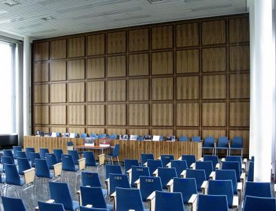 Innenansicht des Saals der Bundespressekonferenz