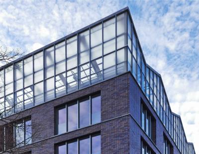 Verwaltungsgebäude mit Dachgewächshaus - Dachgewächshaus