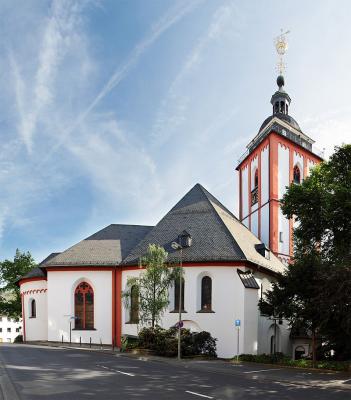 Die Nikolaikirche in Siegen, Ansicht von Norden