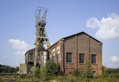 Förderturm und Maschinenhaus