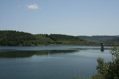 Breitenbachtalsperre, Blick auf den See