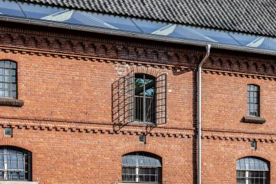 Neue Atelierräume, Fensterband Dachstuhl
