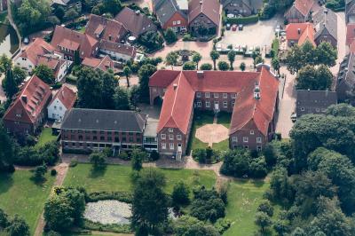 Franziskanerkloster in Gemen von oben