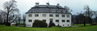 Schloss Laer, Rückansicht Hauptgebäude