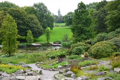 Grugapark Essen mit Blick zum Grugaturm