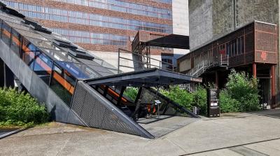 Zugang Rolltreppe zum Besucherzentrum