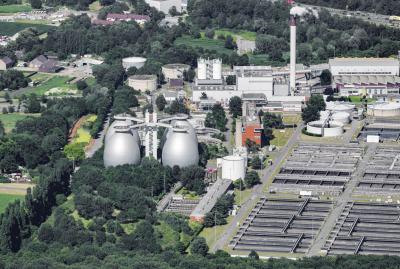 Klärwerk Bottrop mit Faulbehältern