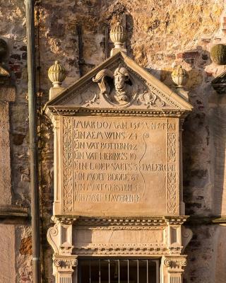 Inschrift mit Lebensmittelpreisen von 1573/74