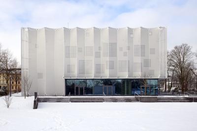 Textilakademie NRW mit textiler Fassade