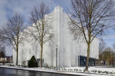 Textilakademie NRW mit textiler Fassade