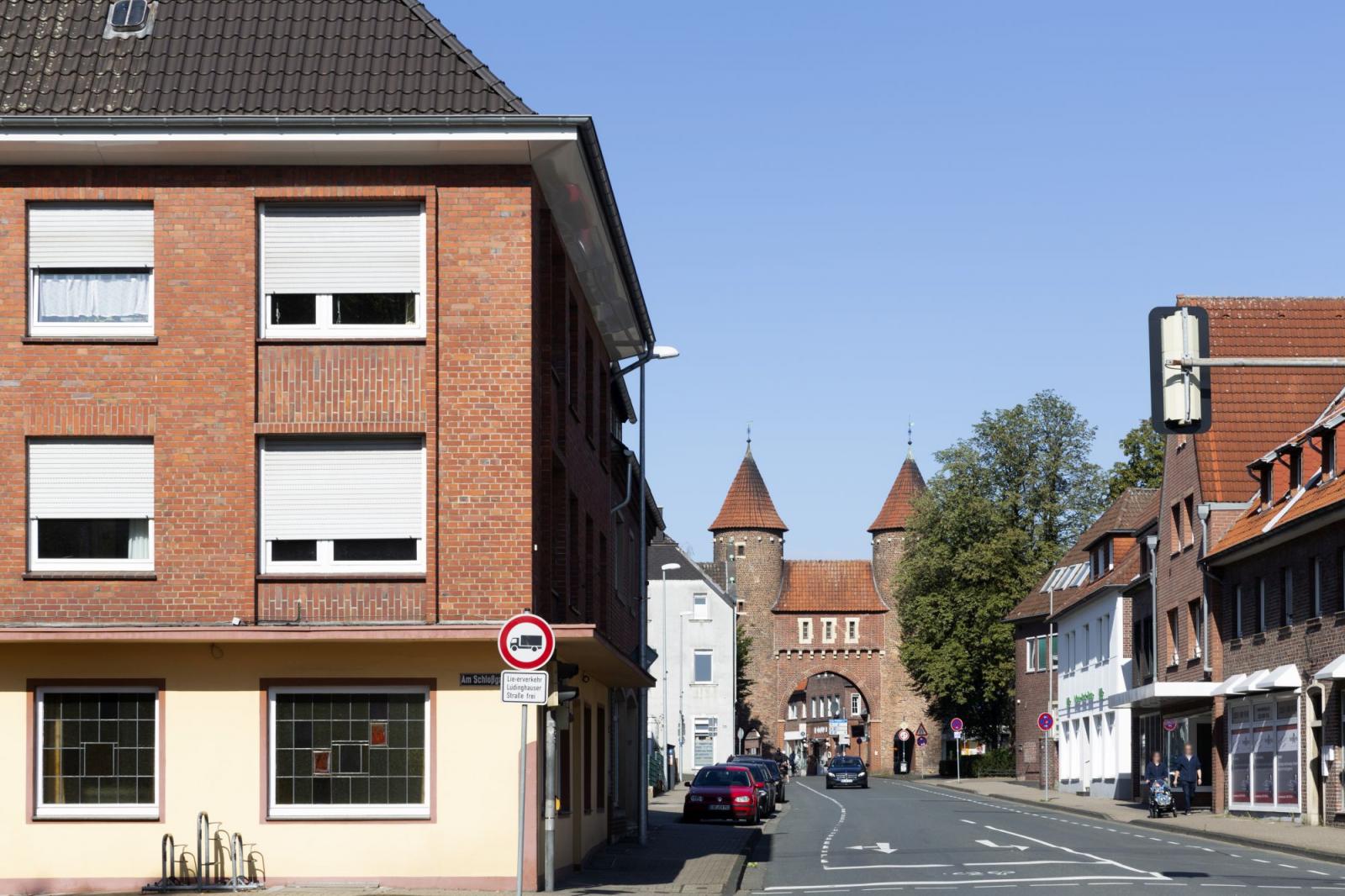 Lüdinghauser Straße mit Lüdinghauser Tor