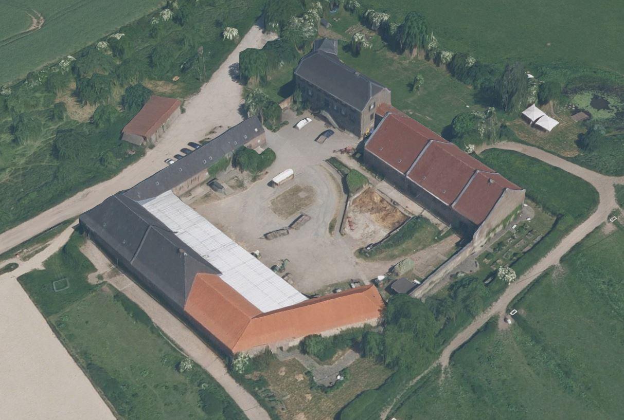 Haus Bürgel, Schrägluftbild