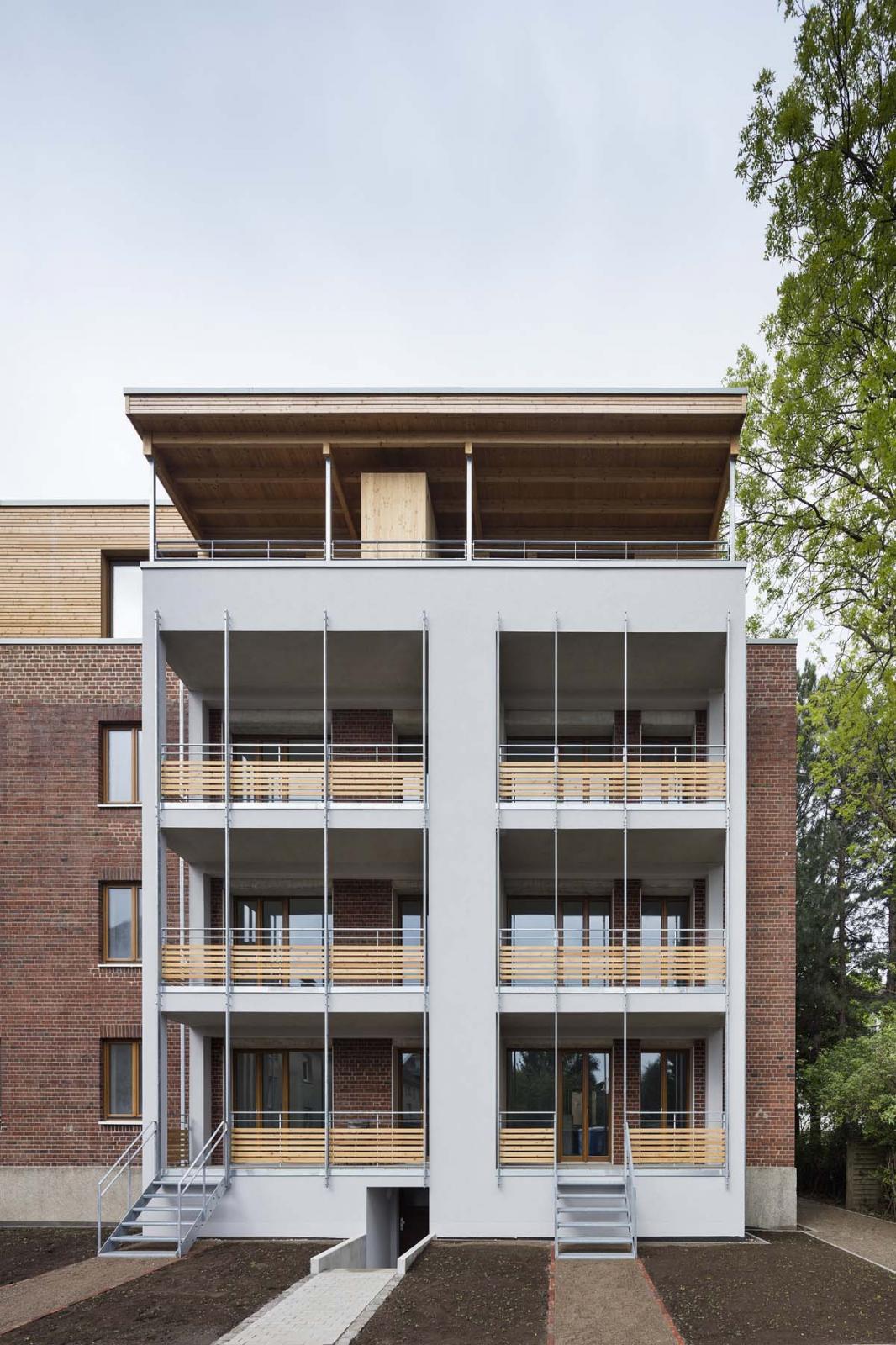 Wohnhaus Schiffahrter Damm, Rückansicht