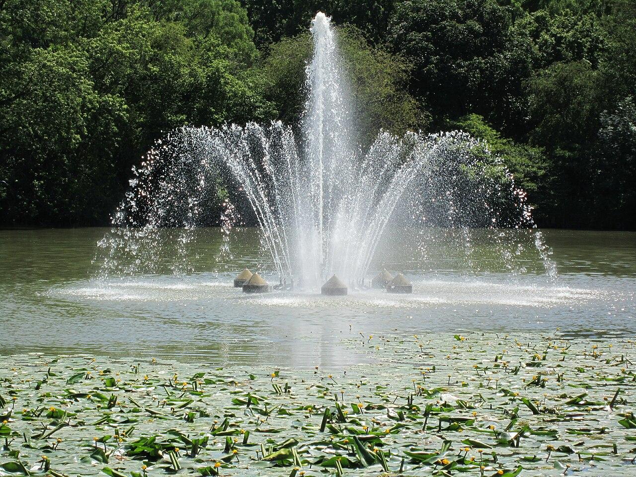 Springbrunnen im Seerosenteich, Vier-Jahreszeiten-Park Oelde