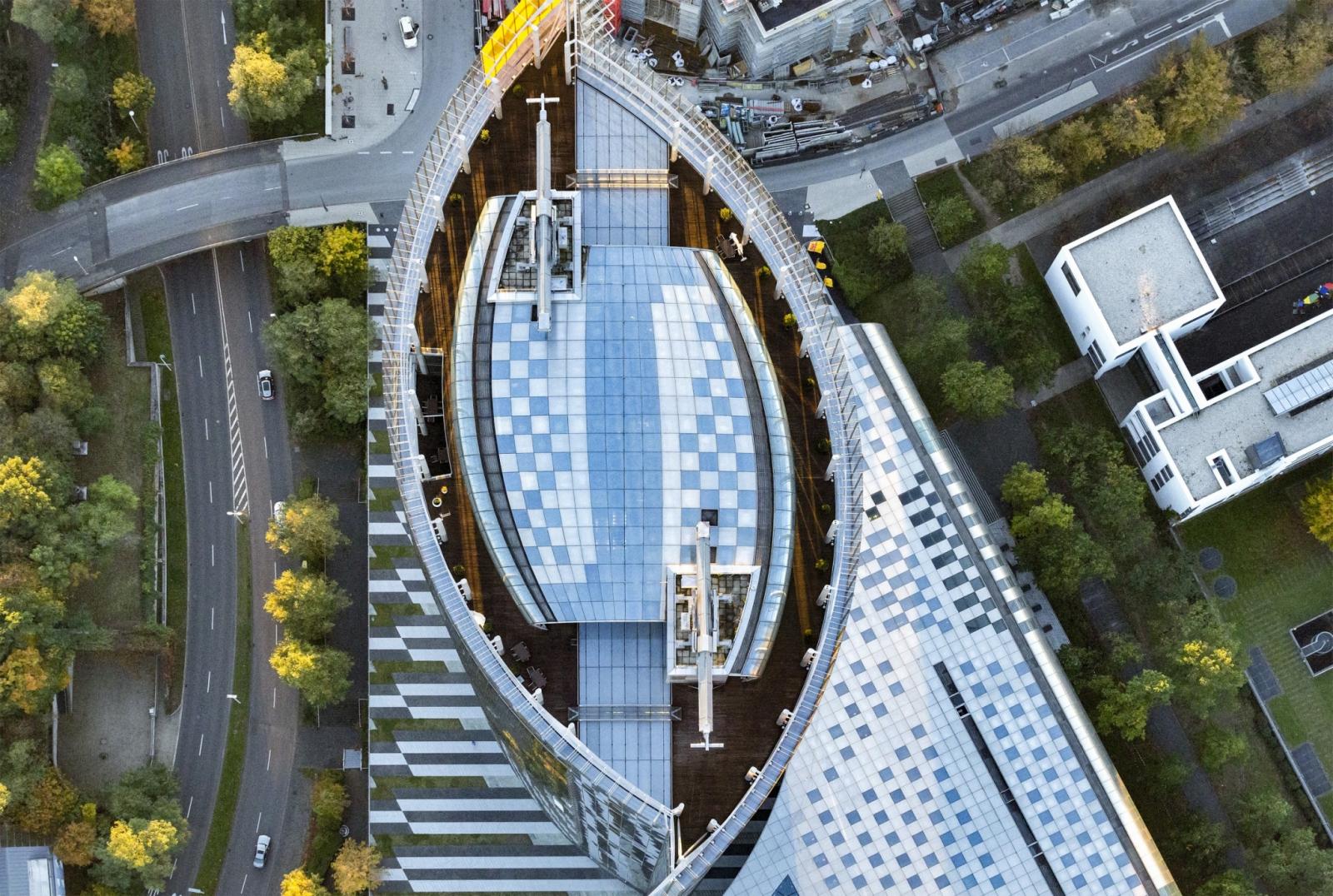 Post Tower Dachaufsicht