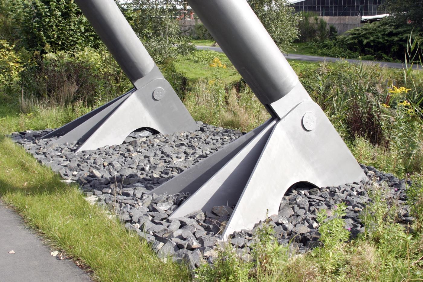 Stützpfeiler der Brücke