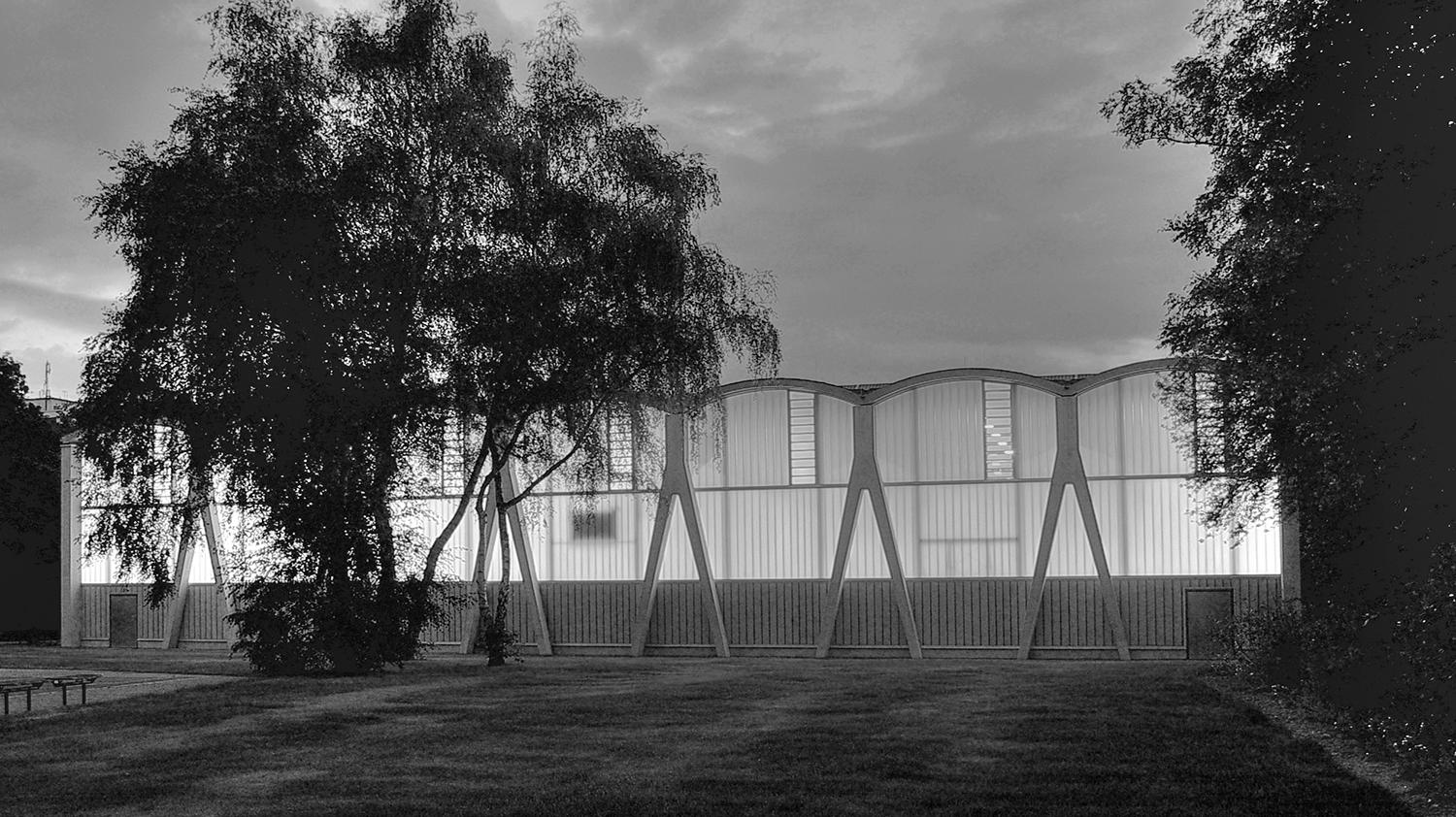 Außenansicht Schulsporthalle