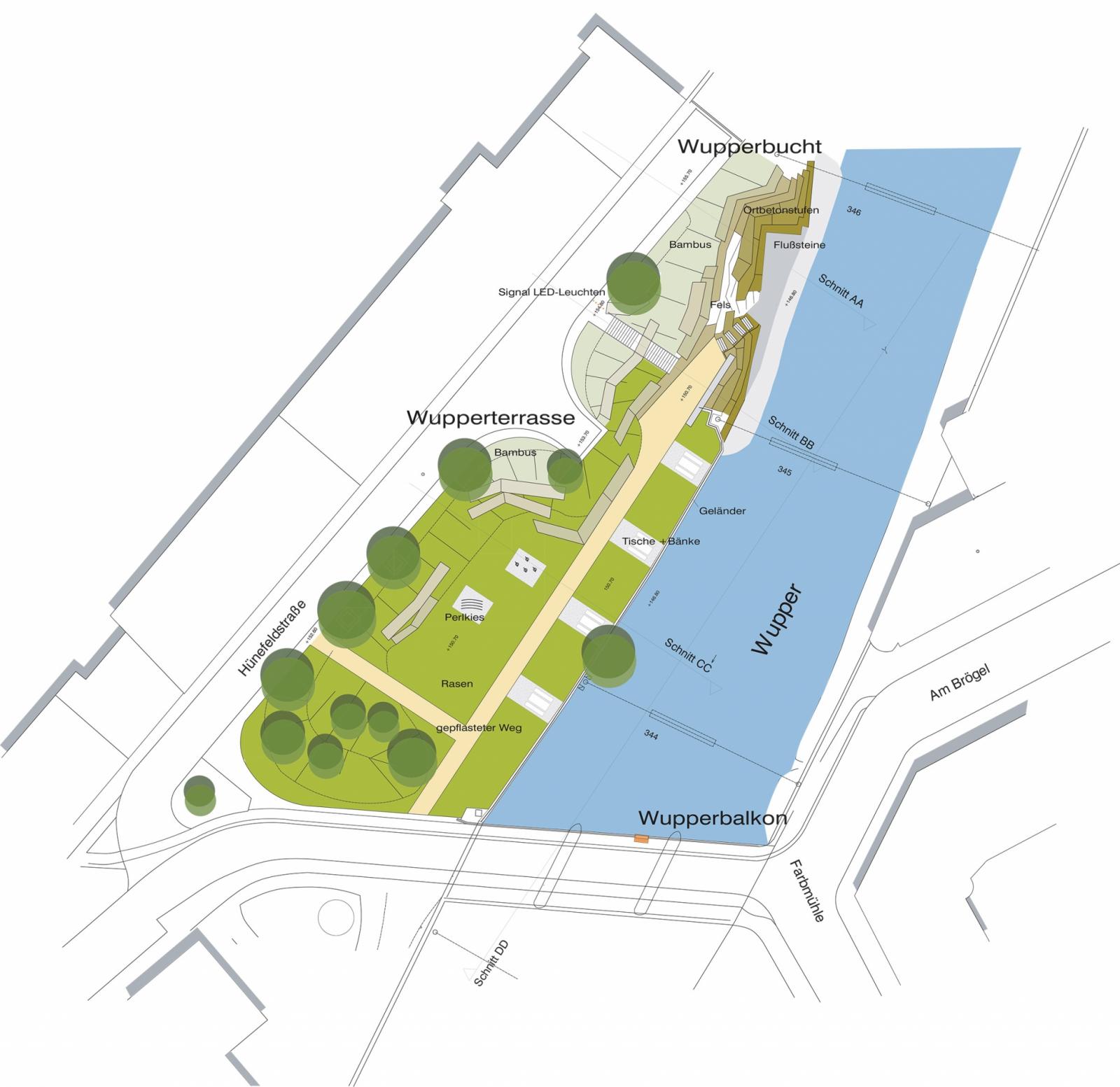 Lageplan Wupperstrand