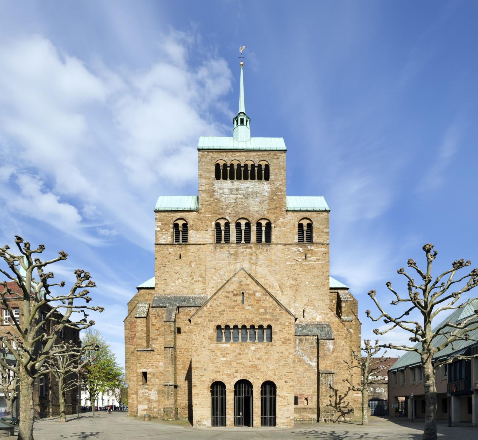 Mindener Dom, Frontalansicht Westwerk