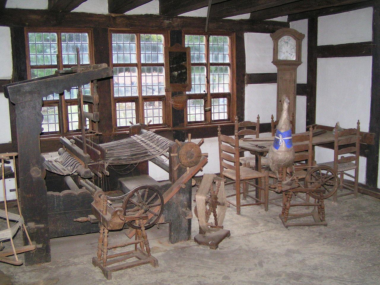 Inneneinrichtung eines historischen Bauernhofs