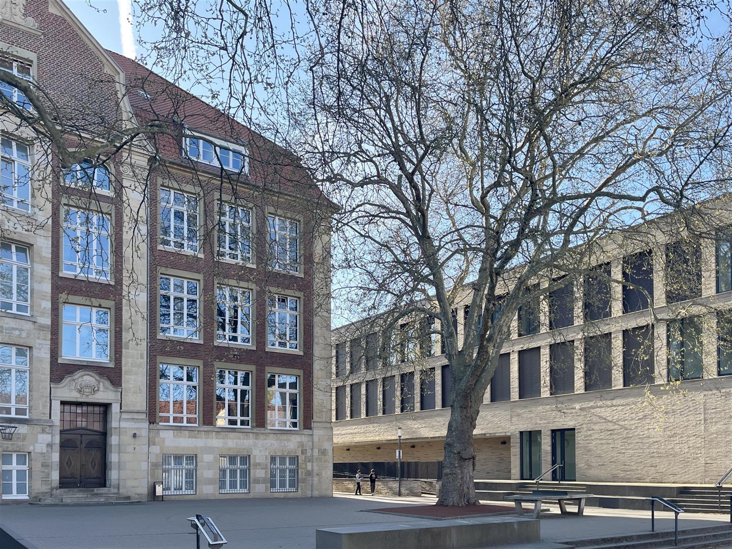Außenperspektive Bestands- und Erweiterungsbau