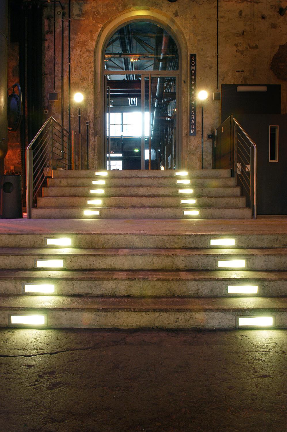 Treppe zum ehemaligen Kompressorenraum